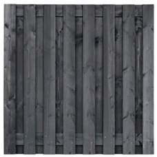 Tuinscherm Dalen zwart gedompeld 180 x 180 cm recht